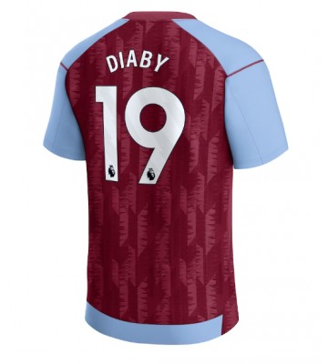 Lacne Muži Futbalové dres Aston Villa Moussa Diaby #19 2023-24 Krátky Rukáv - Domáci